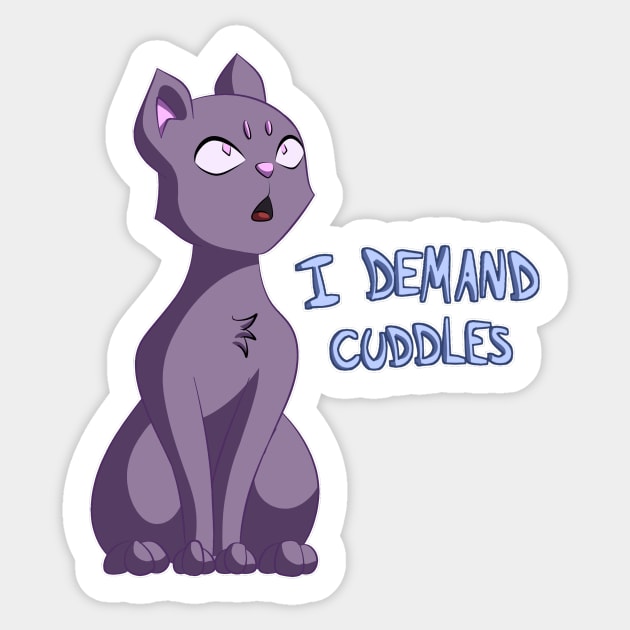 Needy cat Sticker by Aleina928